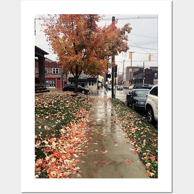 Rainy Autumn Day in Columbus, Ohio Wall Art by offdutyplaces